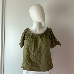 Other’s Follow Green Shortsleeve Top SzSm